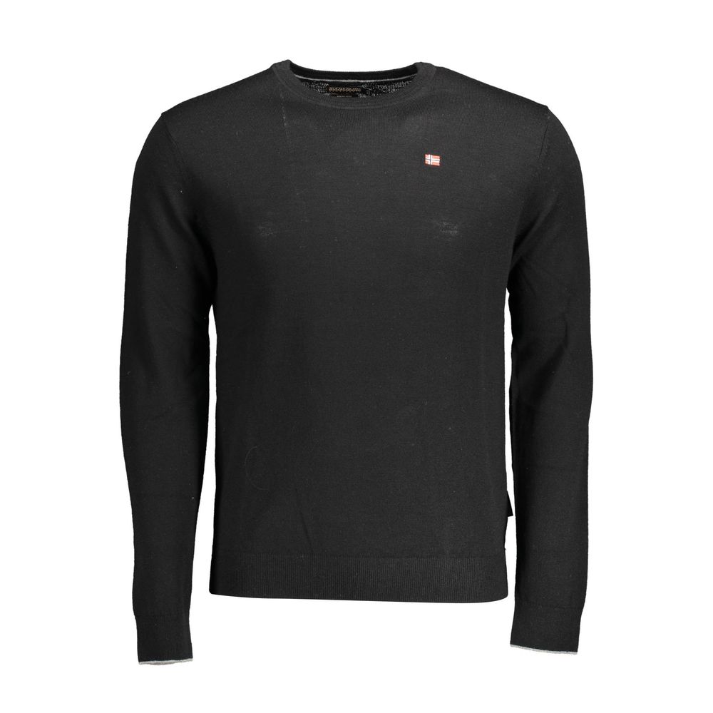 Napapijri Schwarzer Pullover aus Wolle für Männer