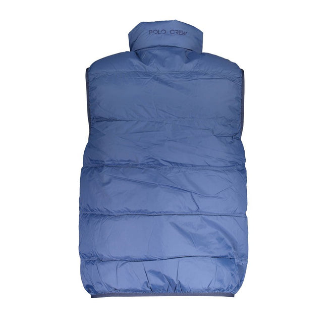 La Martina Ärmellose Polyamid-Jacke in Blau