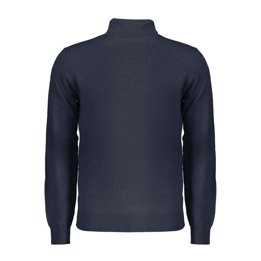 Norway 1963 Blauer Herrenpullover aus Wolle