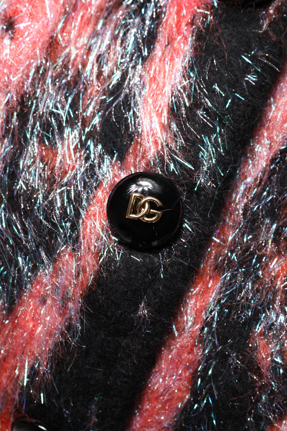 Dolce & Gabbana Red Mohair Wool Cardigan with Button Placket