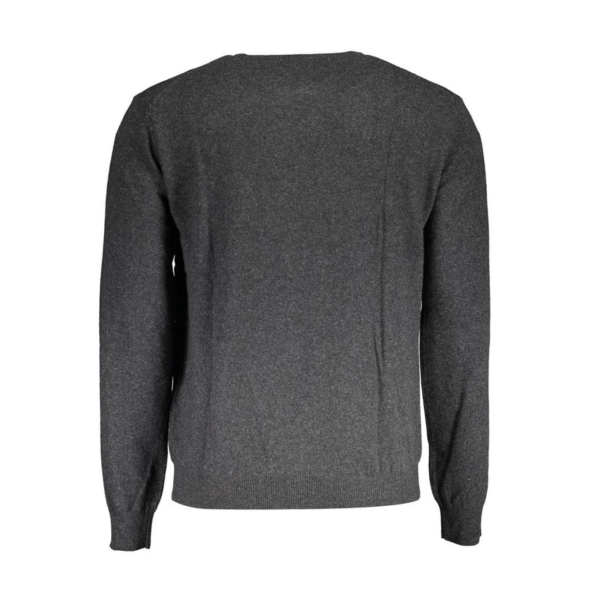 La Martina Grauer Pullover aus Wolle