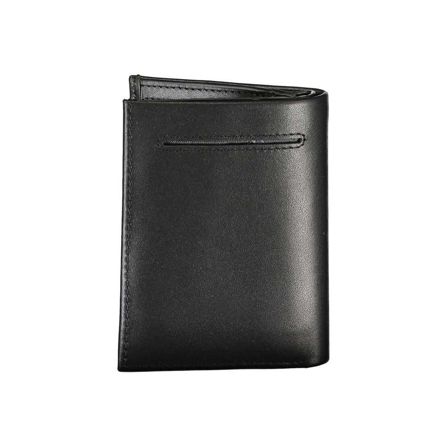 Calvin Klein Schwarzes Leder Portemonnaie