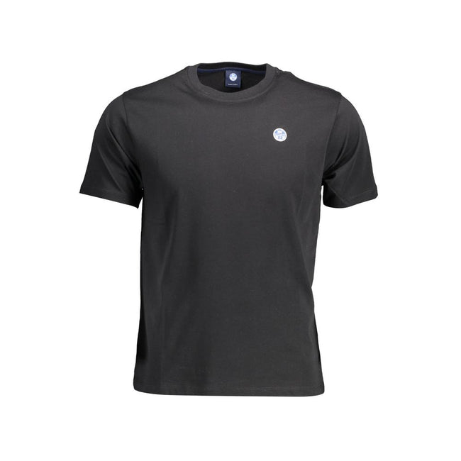 North Sails Schwarzes Baumwoll-T-Shirt für Herren