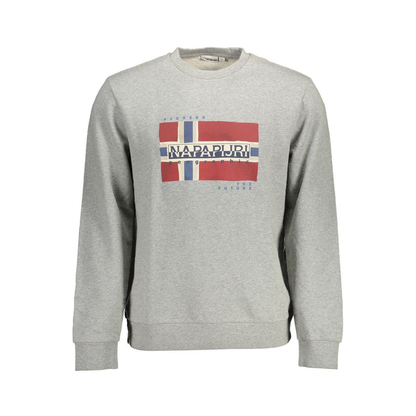 Napapijri Grigio Baumwoll-Sweatshirt für Herren