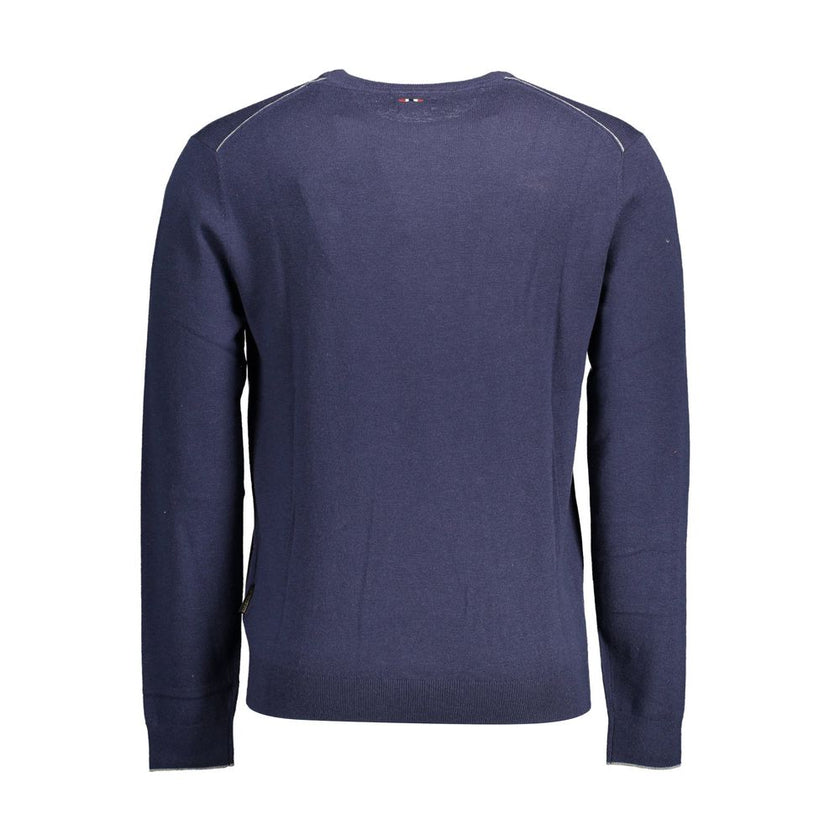 Napapijri Blauer Herrenpullover aus Wolle