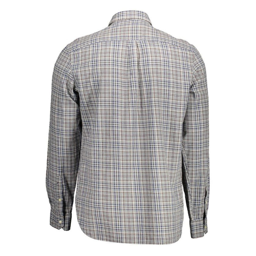 U.S. POLO ASSN. Graues Baumwollhemd