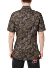 Dolce & Gabbana Mehrfarbiges Camouflage Button Down GOLD Hemd