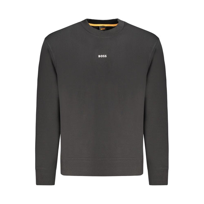 Hugo Boss Schwarzer Baumwoll-Herren-Sweatshirt