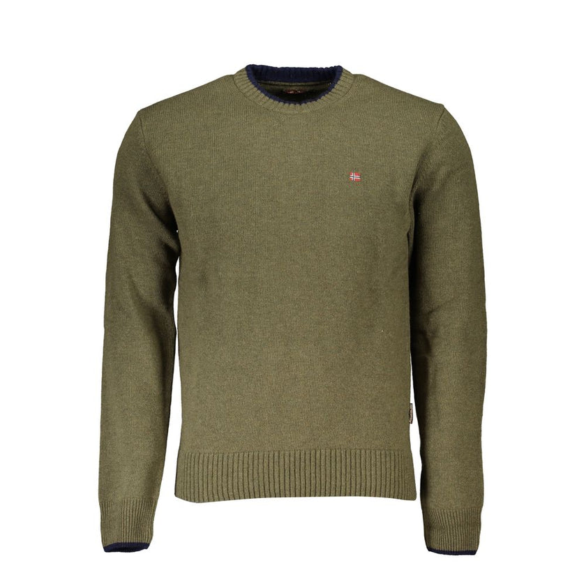 Napapijri Grüner Stoff Männer Pullover
