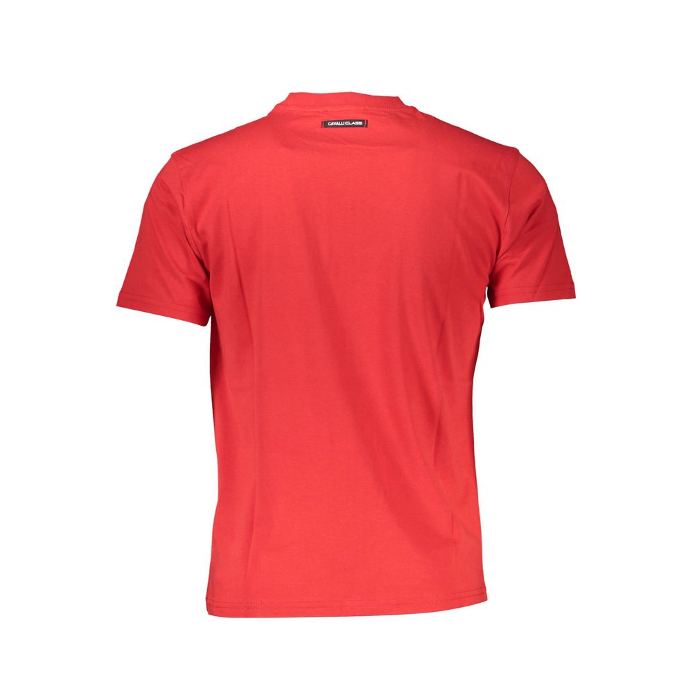 Cavalli Class Men's Red Cotton T-Shirt