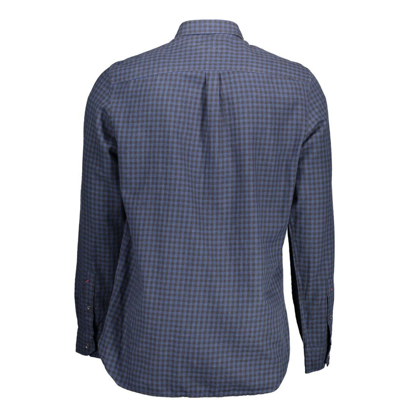 U.S. POLO ASSN. Herrenhemd aus blauer Baumwolle