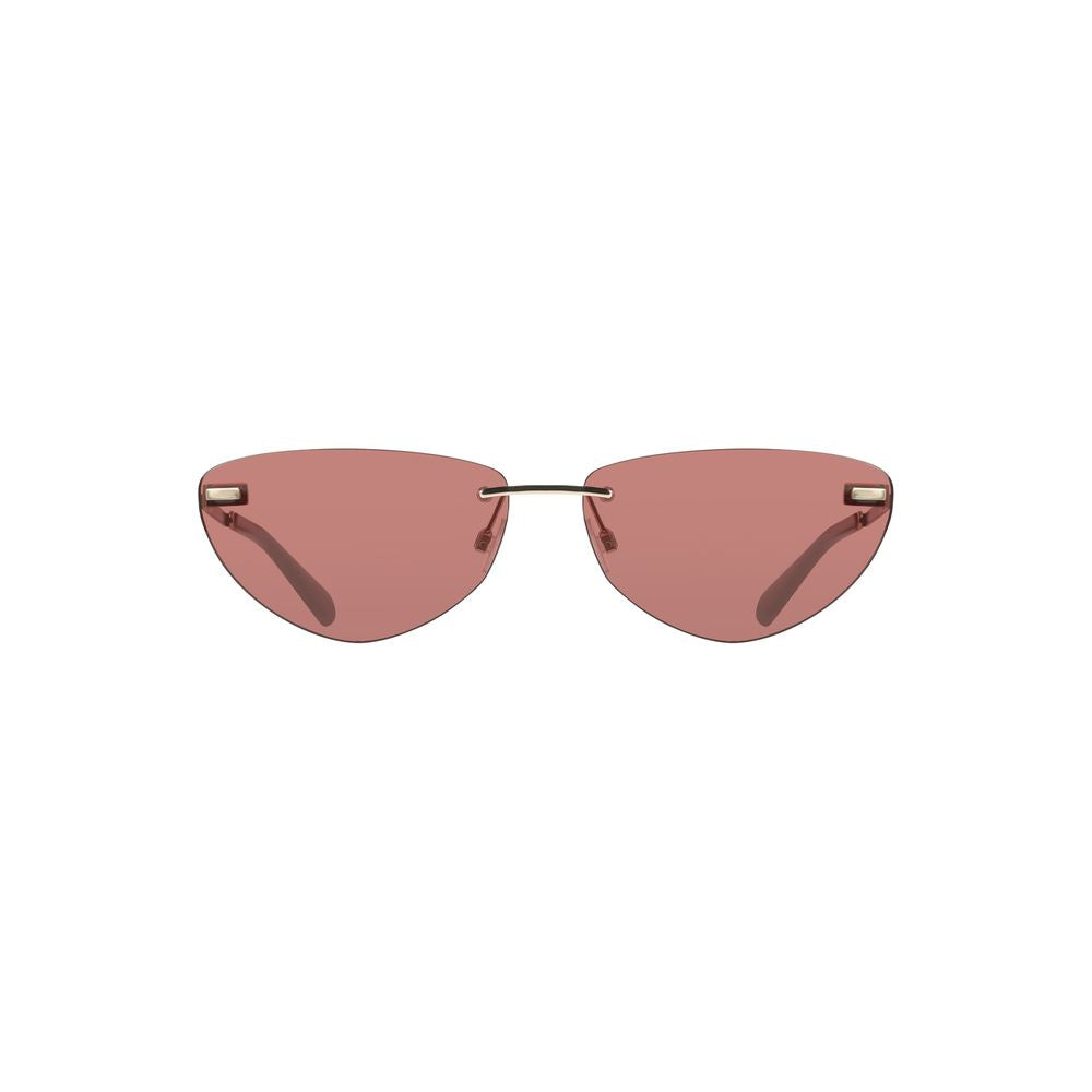 Calvin Klein Pinke Sonnenbrille mit Metallrahmen