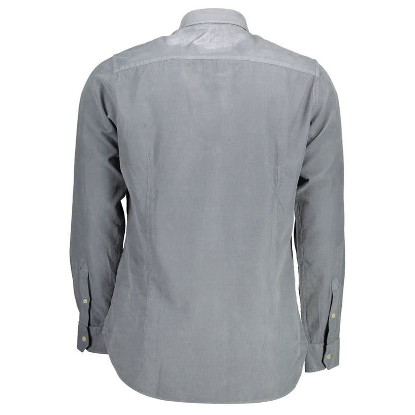 U.S. POLO ASSN. Herrenhemd aus blauer Baumwolle