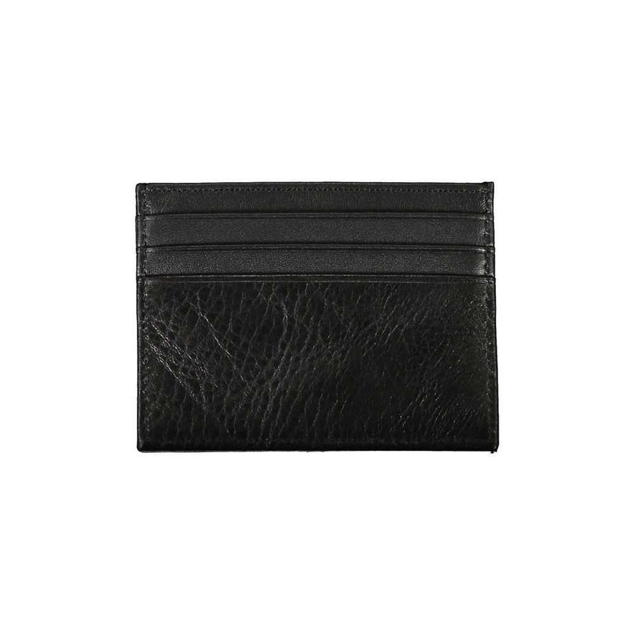 Tommy Hilfiger Schwarzes Leder Herren Portemonnaie