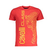 Cavalli Class Rosso Baumwoll-T-Shirt für Herren