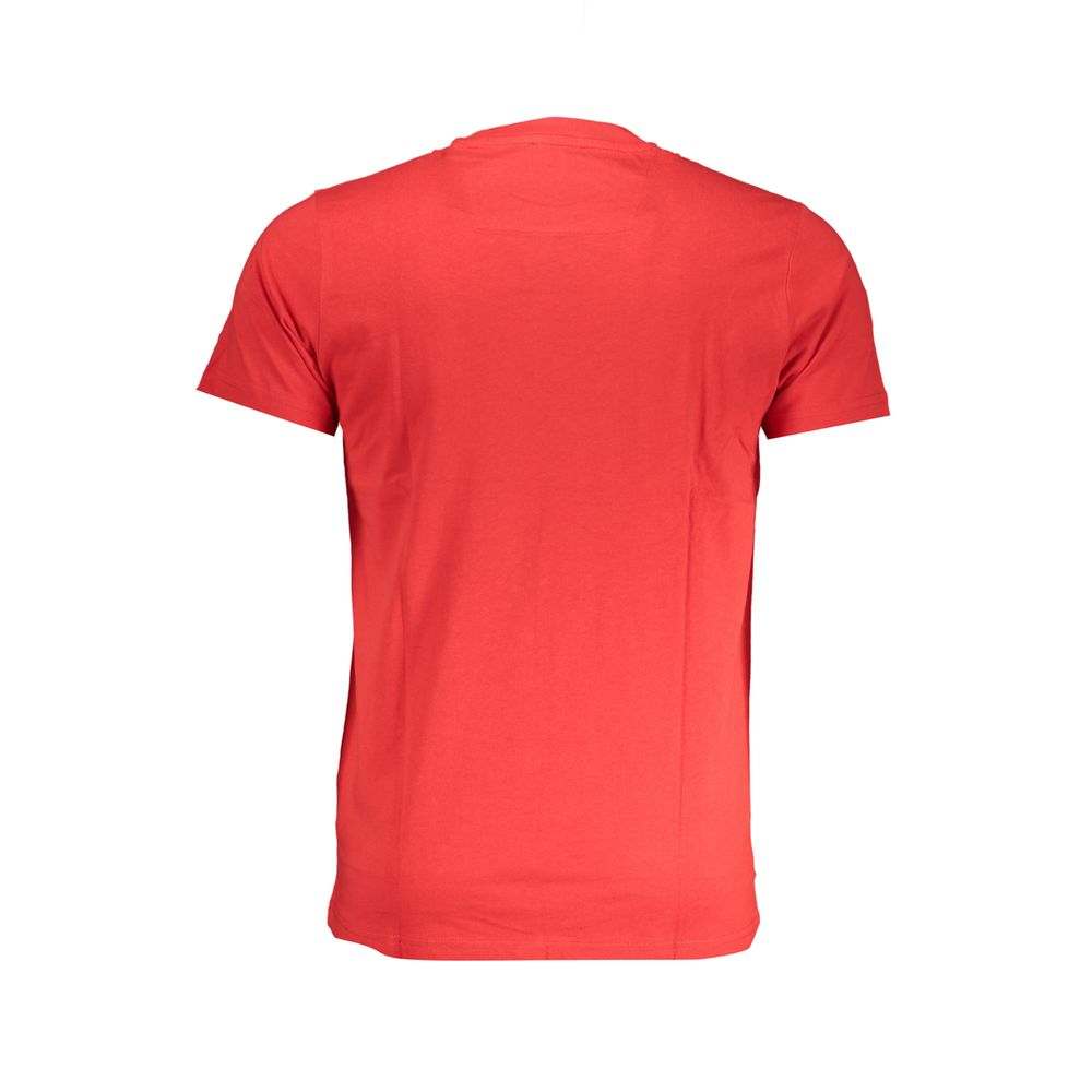 Men's Cavalli Class Red Cotton T-Shirt