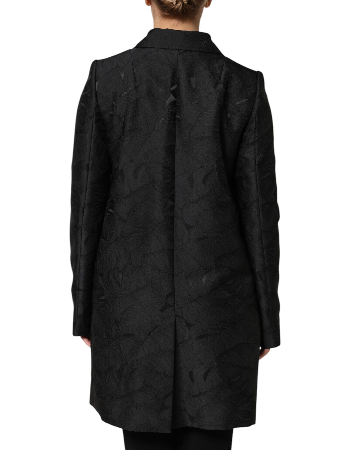 Dolce & Gabbana Schwarzer einreihiger Trenchcoat