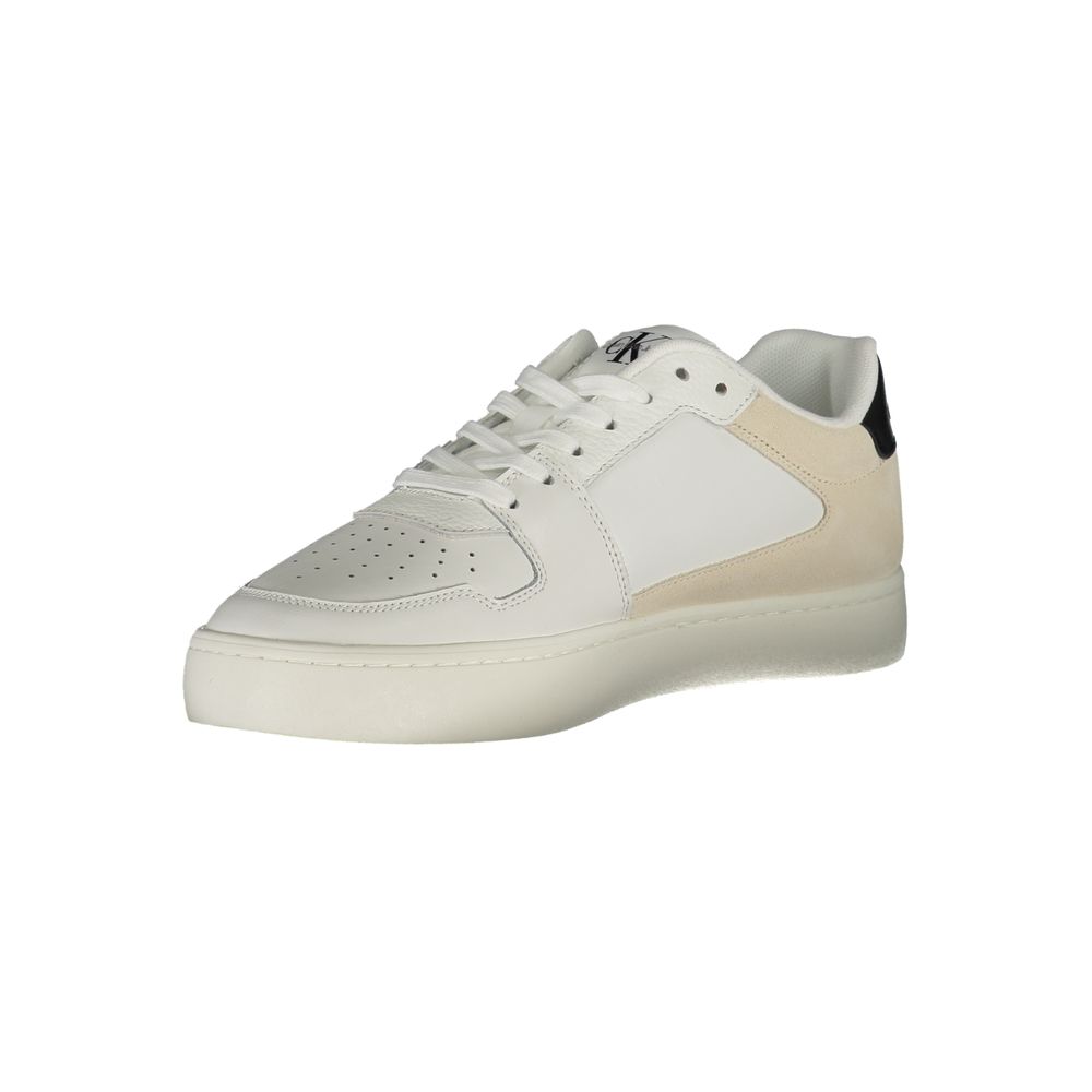Calvin Klein White Polyurethane Men's Sneaker