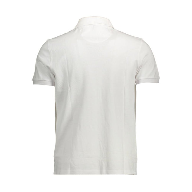North Sails Bianco Baumwoll-Herrenpoloshirt