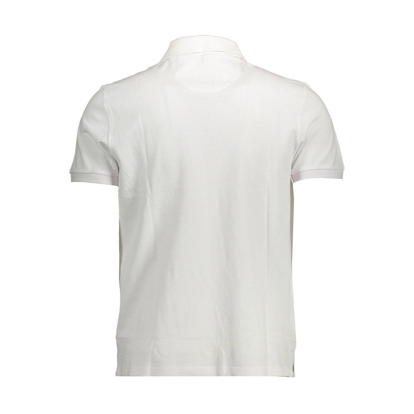 North Sails Bianco Baumwoll-Herrenpoloshirt