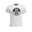 North Sails Bianco Baumwoll-T-Shirt für Herren
