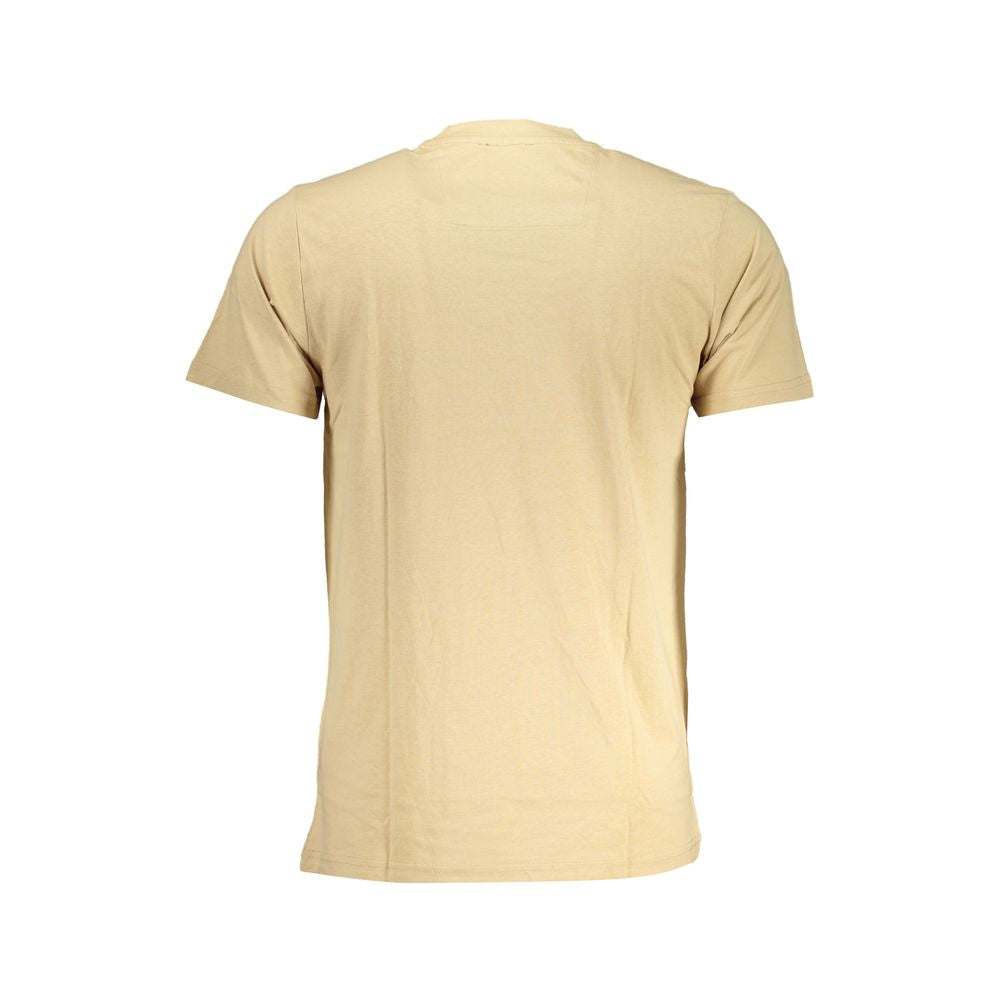 Cavalli Class Men's Beige Cotton T-Shirt