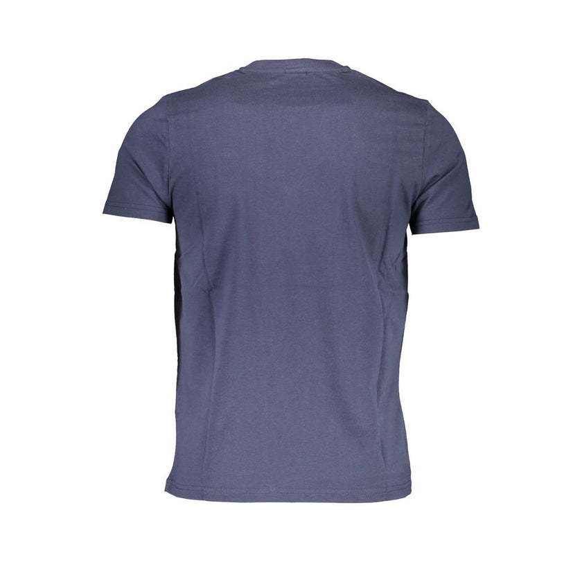 North Sails Blu Baumwoll-T-Shirt für Herren