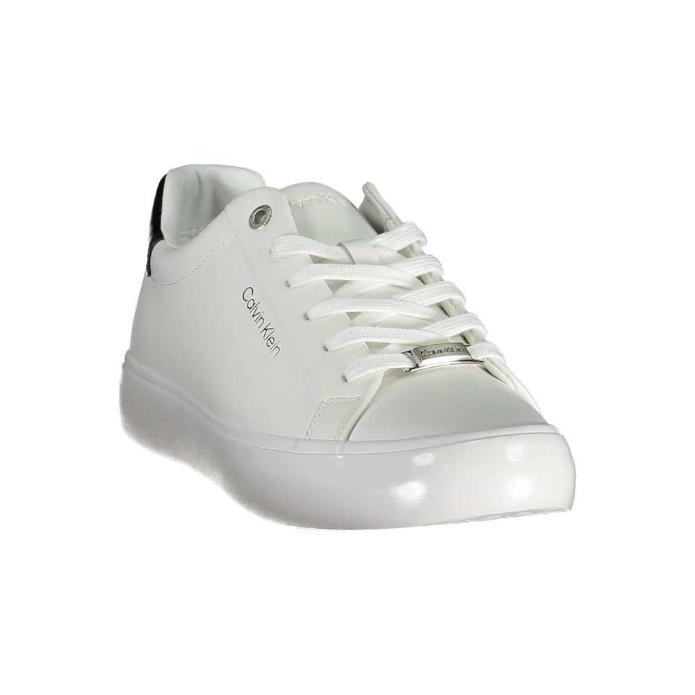 Calvin Klein sneakers made of white polyester