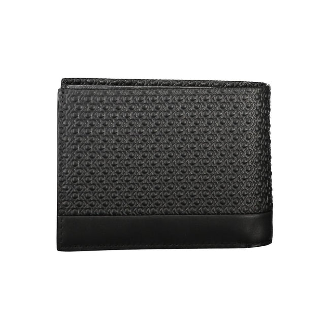 Calvin Klein Schwarzes Leder Portemonnaie