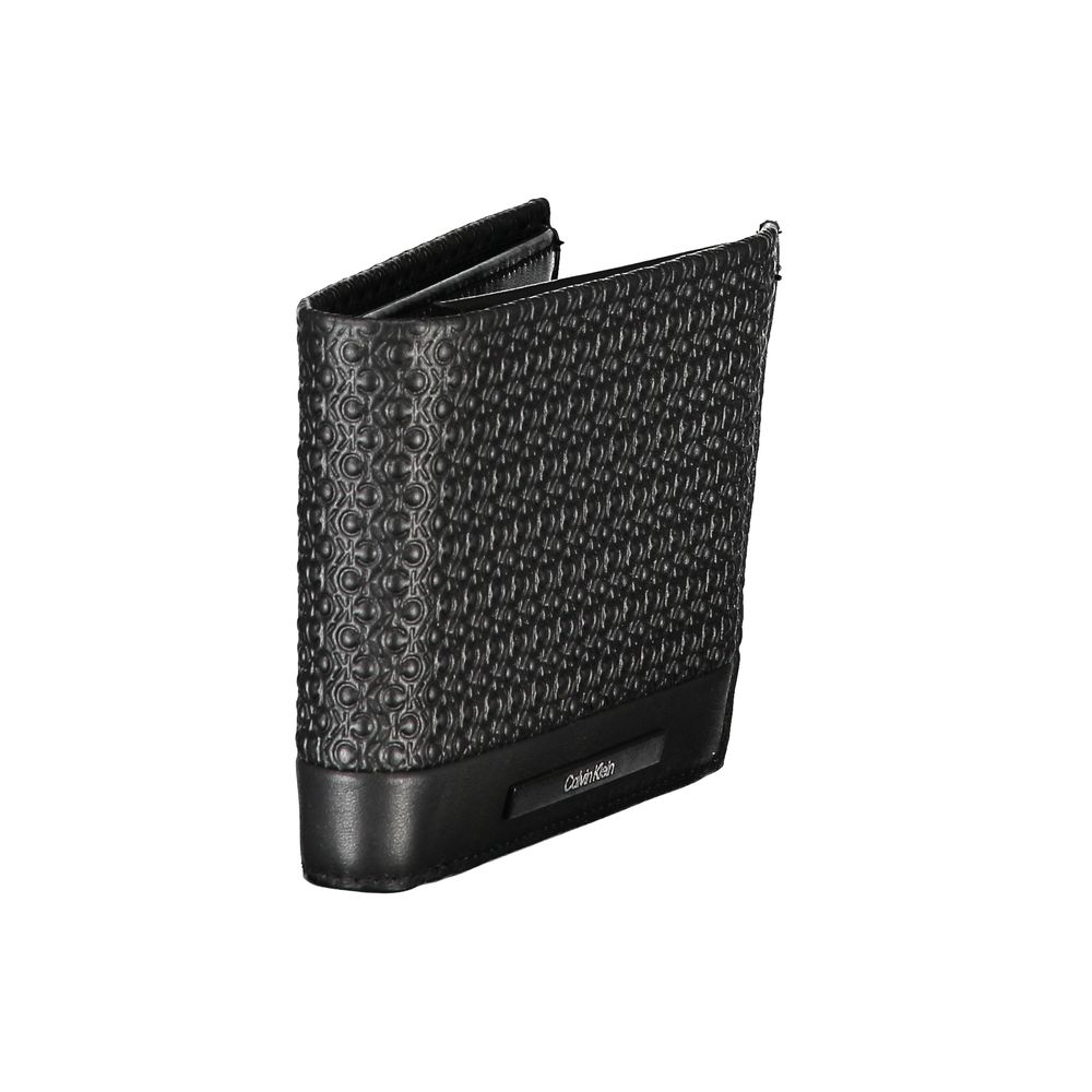 Calvin Klein Schwarzes Leder Portemonnaie