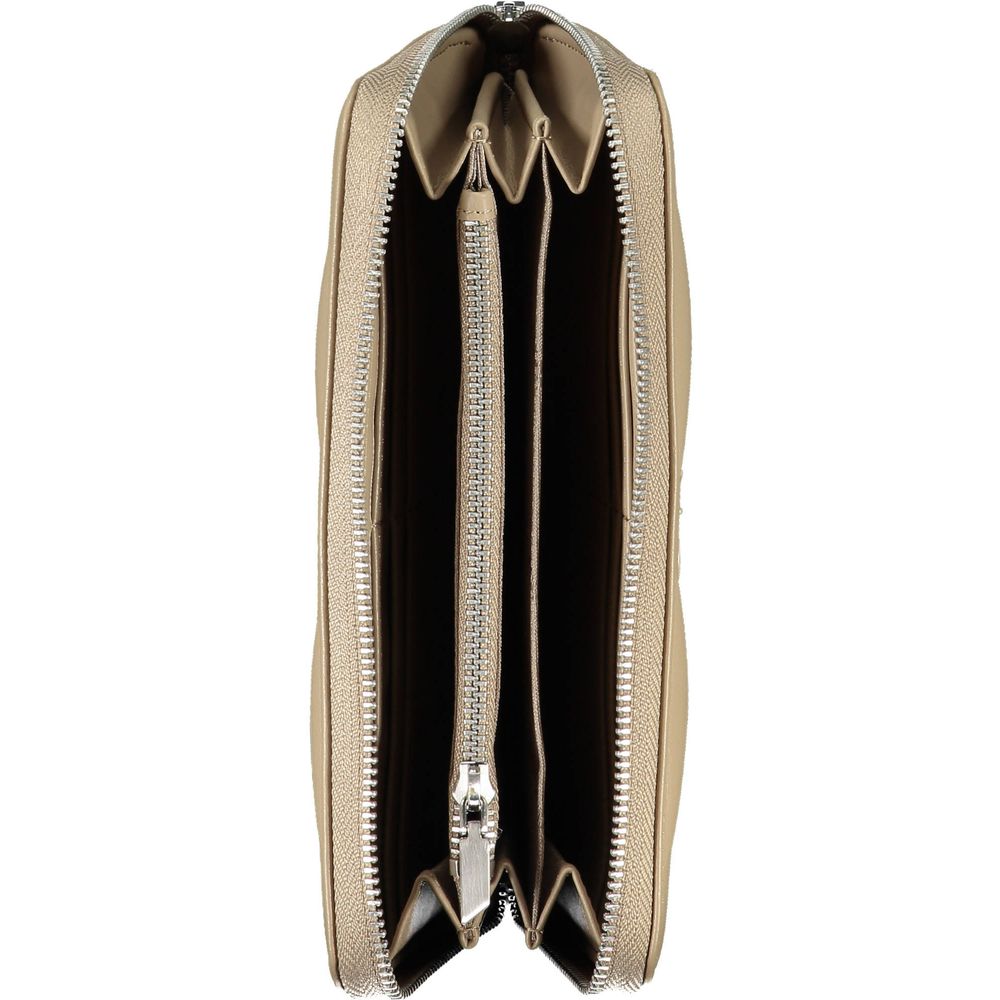 Calvin Klein Beige Polyester Brieftasche