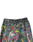 Dolce & Gabbana Multicolor Paillettenverzierte Hose