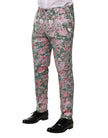 Dolce & Gabbana Multicolor Jacquard-Hose mit Blumenmuster