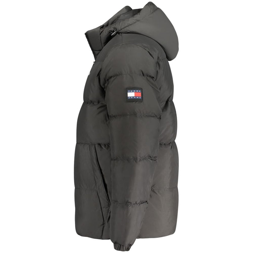 Tommy Hilfiger Schwarze Herrenjacke aus Polyester