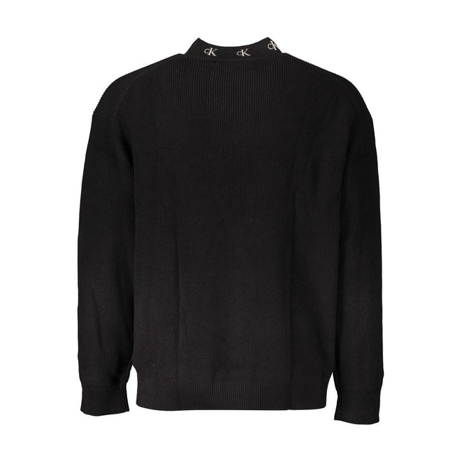 Calvin Klein Schwarzer Baumwollpullover für Männer