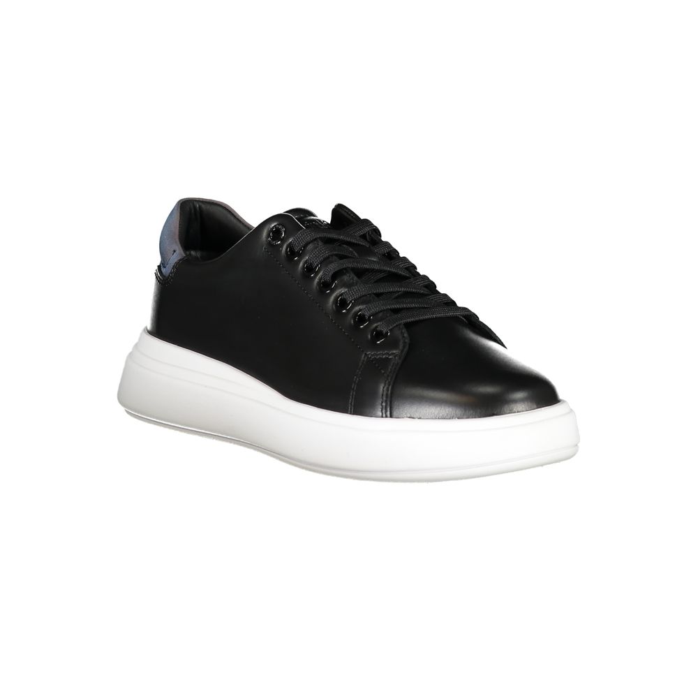 Calvin Klein Schwarzer Sneaker aus echtem Leder
