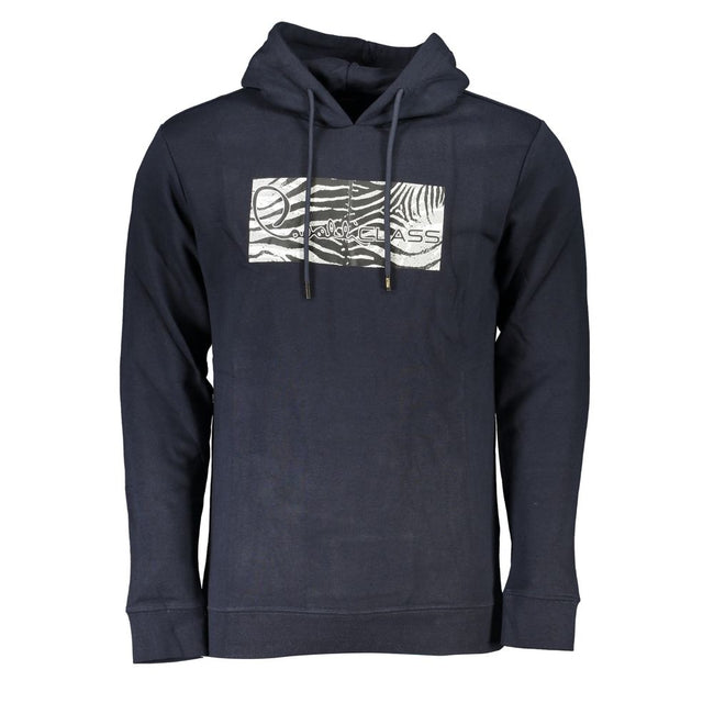 Cavalli Class Blaues Baumwoll-Sweatshirt für Herren