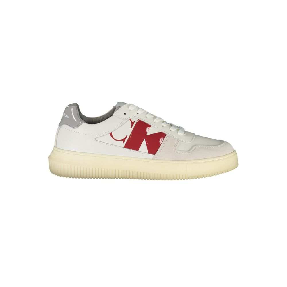 Calvin Klein White Leather Men's Sneakers
