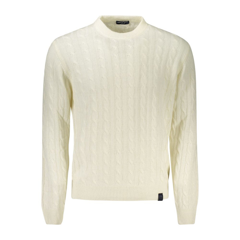 North Sails Weißer Pullover aus Wolle für Männer