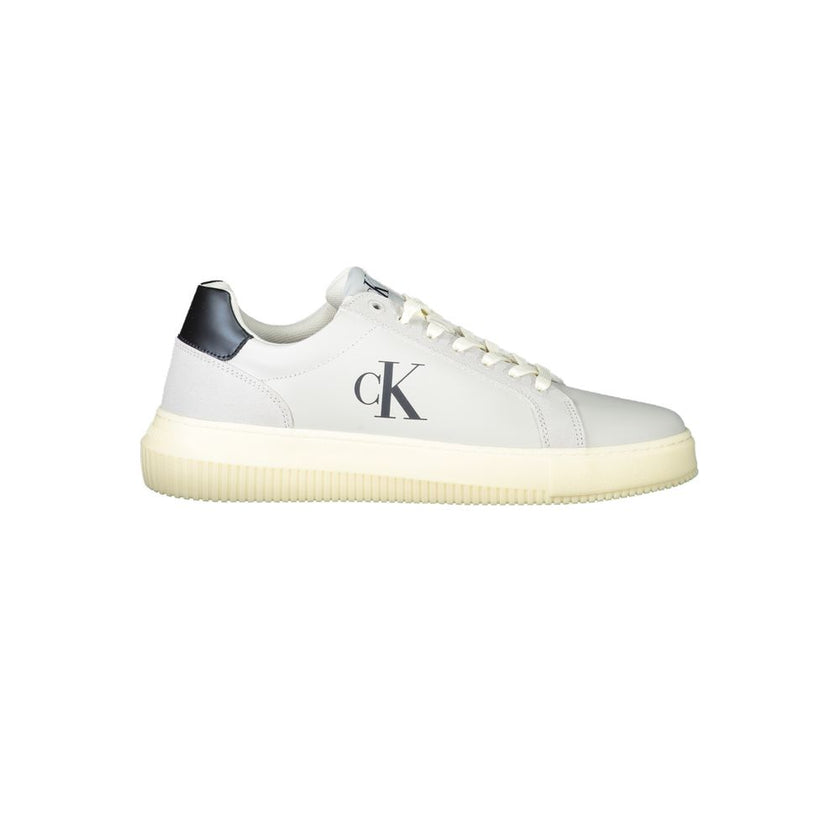 Calvin Klein Herren-Sneaker aus weißem Polyurethan