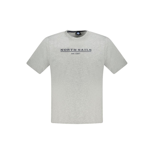 North Sails Grigio Baumwoll-T-Shirt für Herren