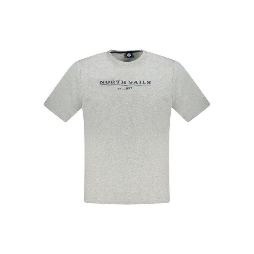 North Sails Grigio Baumwoll-T-Shirt für Herren