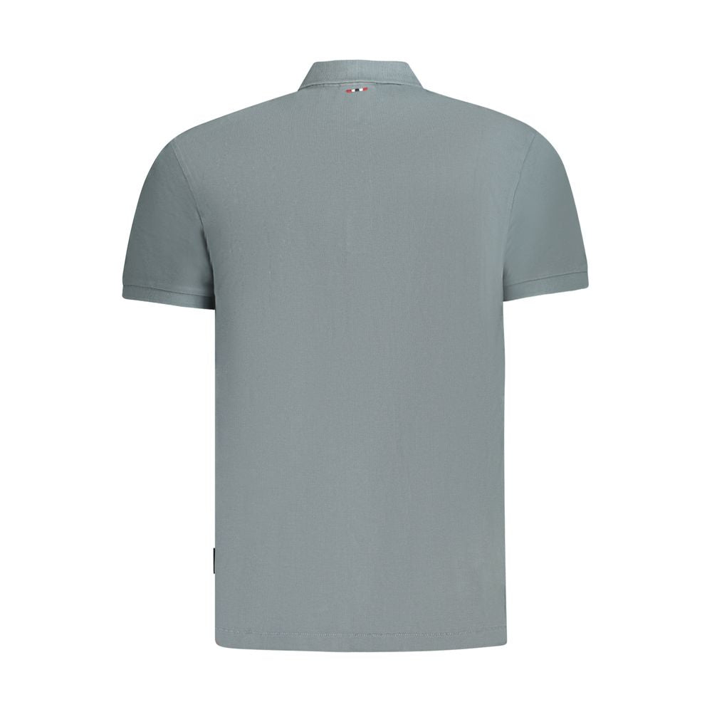 Napapijri Grigio Baumwoll-Herrenpoloshirt