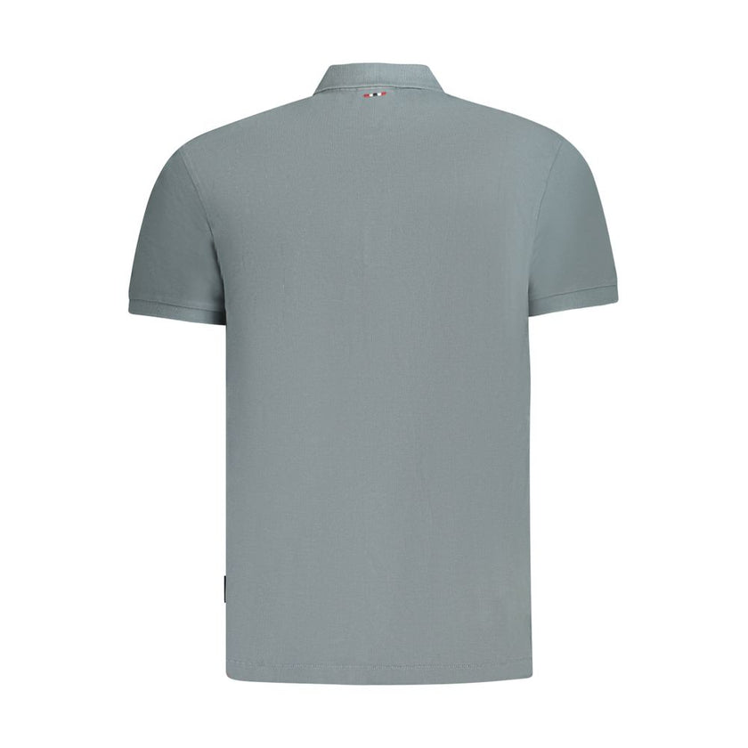 Napapijri Grigio Baumwoll-Herrenpoloshirt