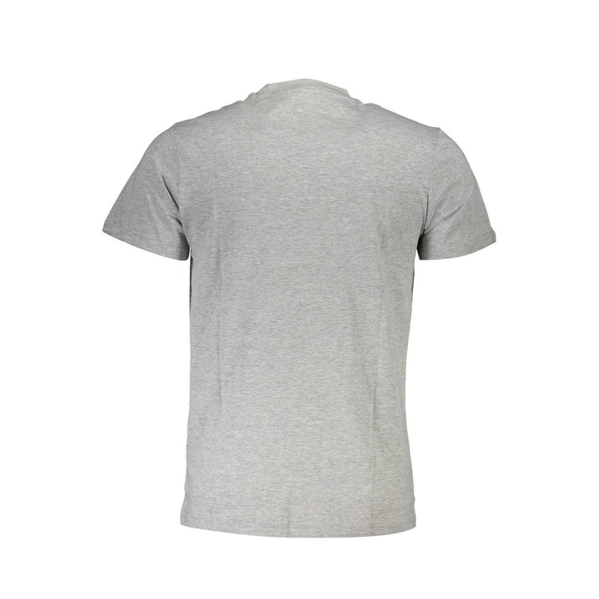 Cavalli Class Grigio Baumwoll-T-Shirt für Herren