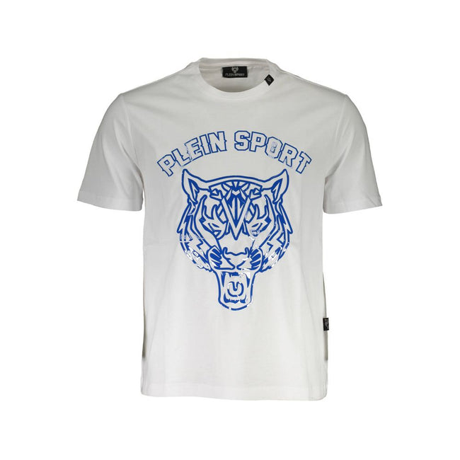 Plein Sport Weißes Baumwoll-T-Shirt für Herren