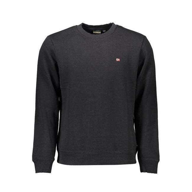 Napapijri Schwarzer Baumwoll-Herren-Sweatshirt