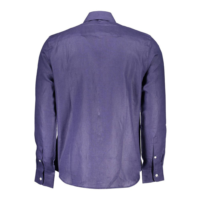 North Sails Blaues Leinenhemd