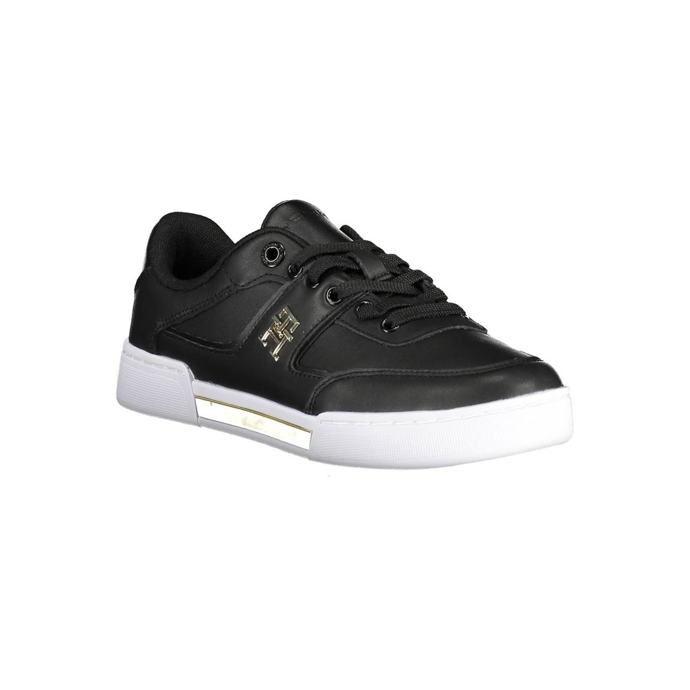 Tommy Hilfiger Schwarzer Damen-Sneaker aus Polyester