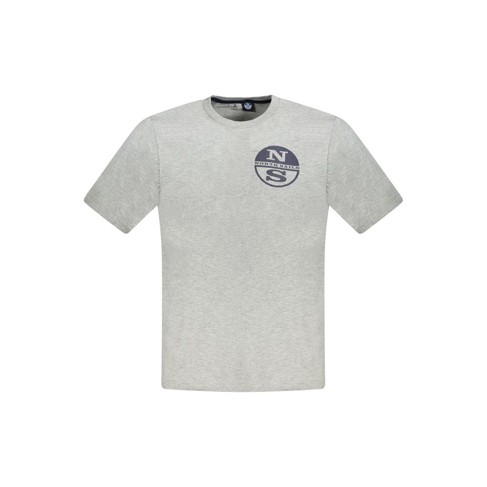 North Sails Graues Baumwoll-T-Shirt für Herren